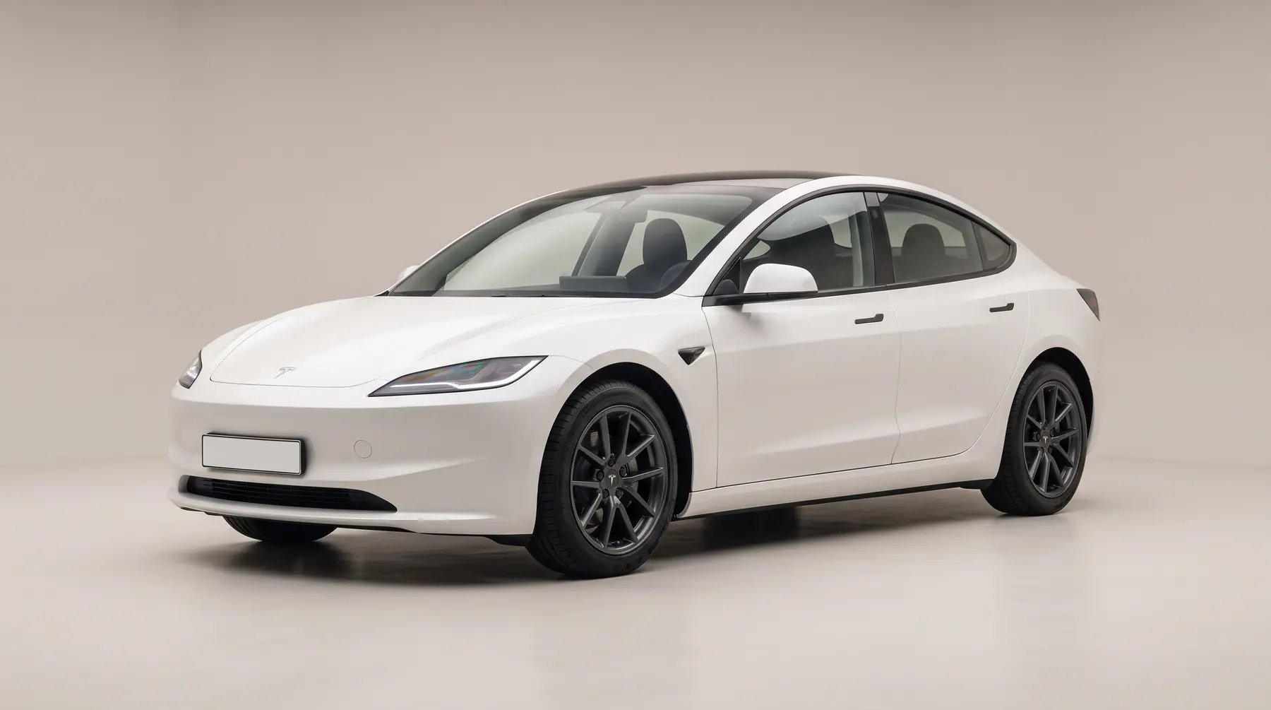 A white saloon in a studio